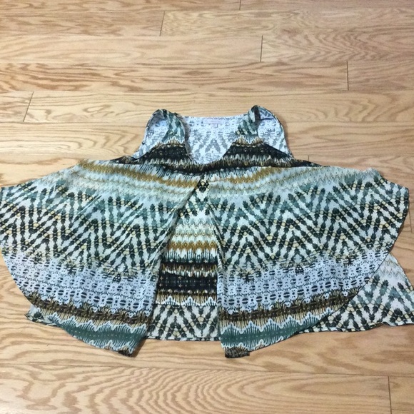 1X Cb Established 1962 khaki tan aztec overlay tank top - Picture 3 of 15